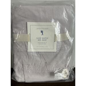 NEW NWT Pottery Barn Kids Sadie Ruffle Bed Skirt Lavender Twin